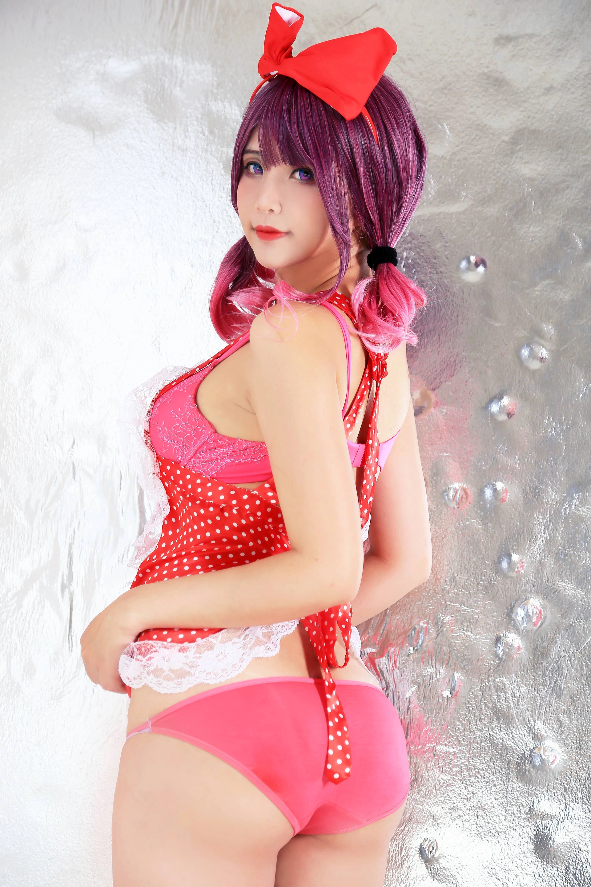 Hana Bunny - NO.102 Red Heart Apron 2